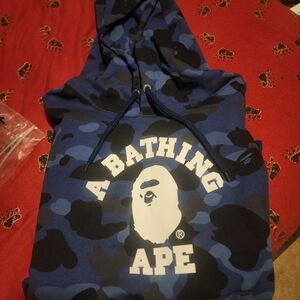 A Bathing Ape Blue Camo Hoodie